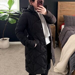 Black The North Face Puffer Coat